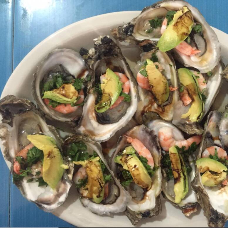 Ostiones Rasurados con Camarón