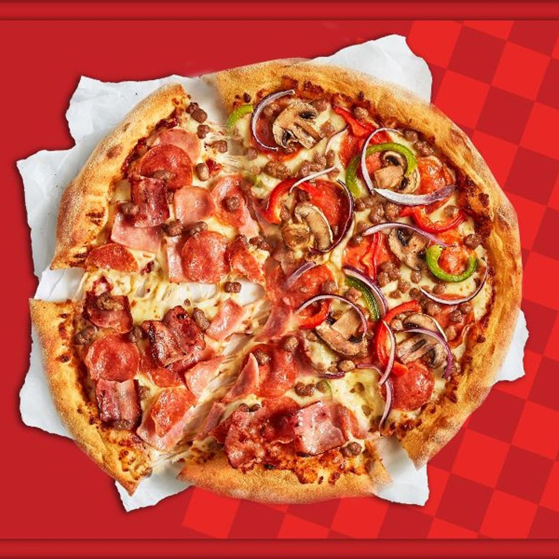 Pizza por Mitades Grande