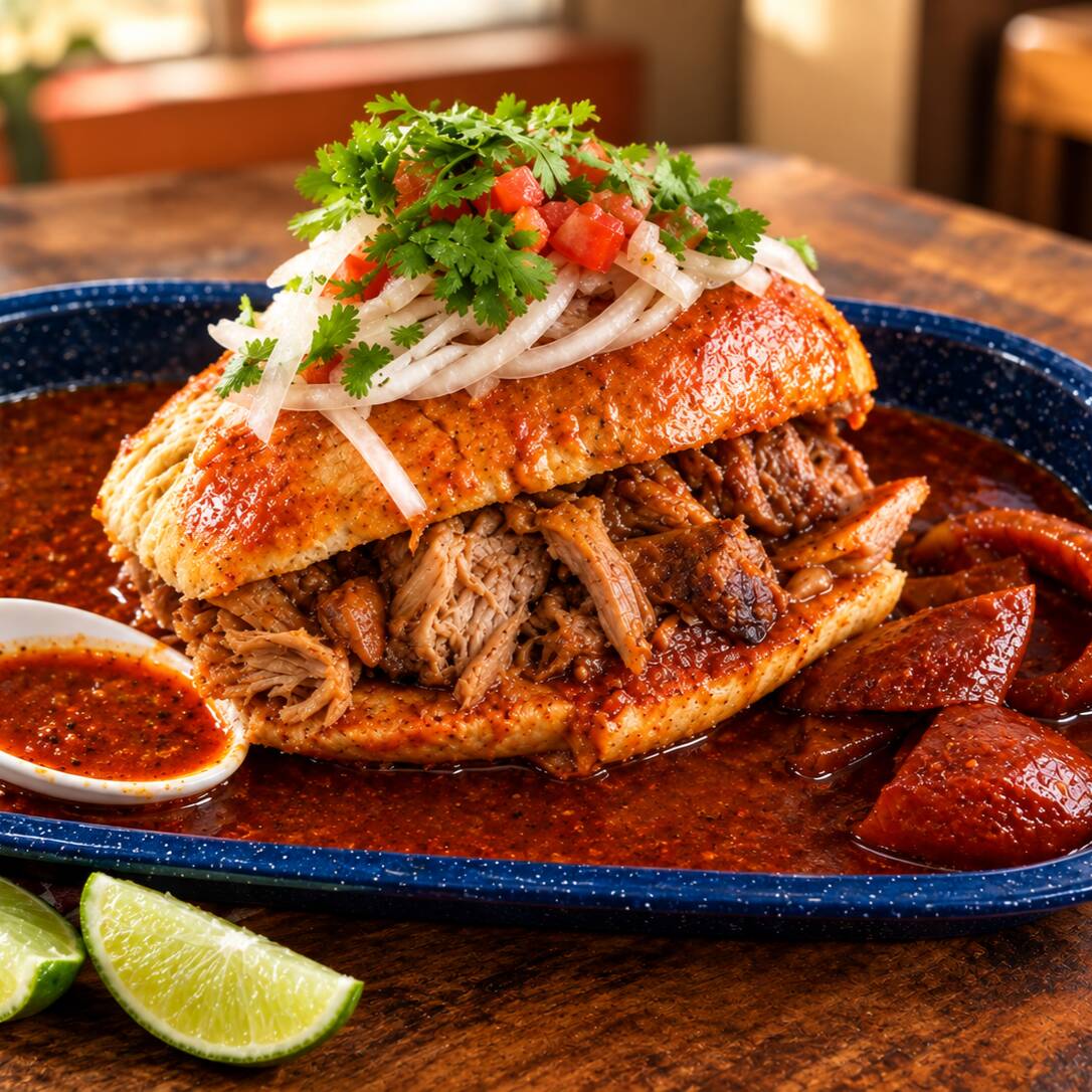 Torta Ahogada de Costilla