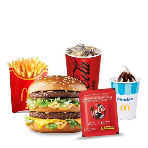 McTrío Big Mac + Sundae Chocolate + Sobre Panini Coca
