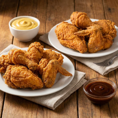 18 Alitas + 3 Papas Fritas Pequeñas