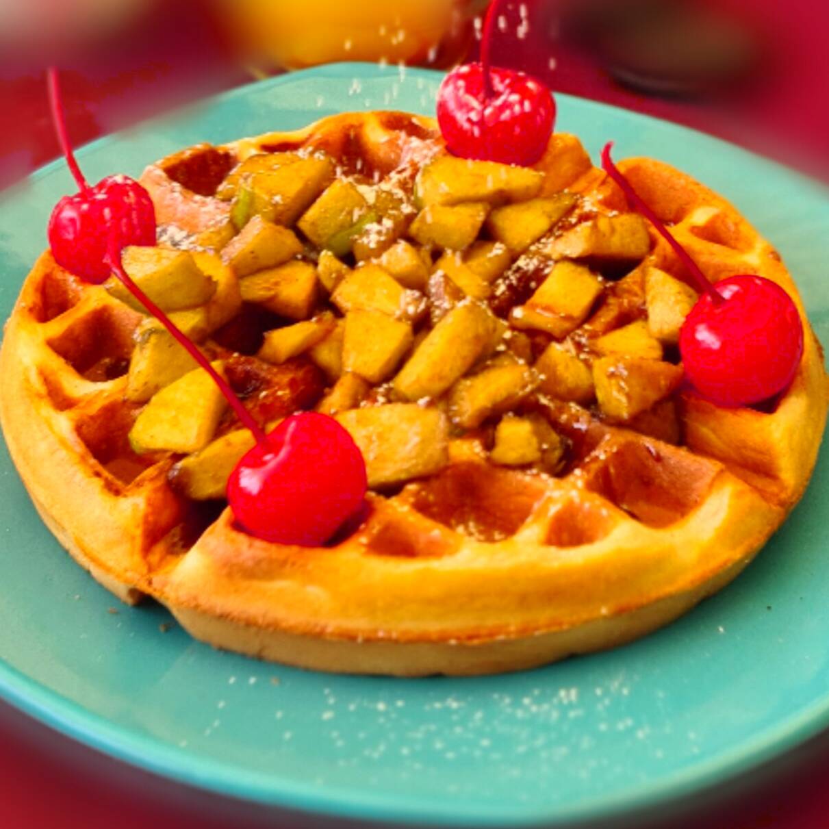 Waffle Strudel de Manzana
