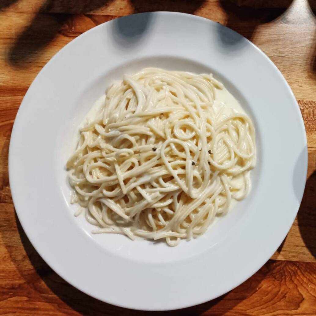 Espaguetti a la Crema