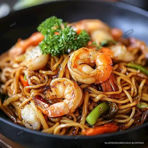 Chow Mein de Camarón
