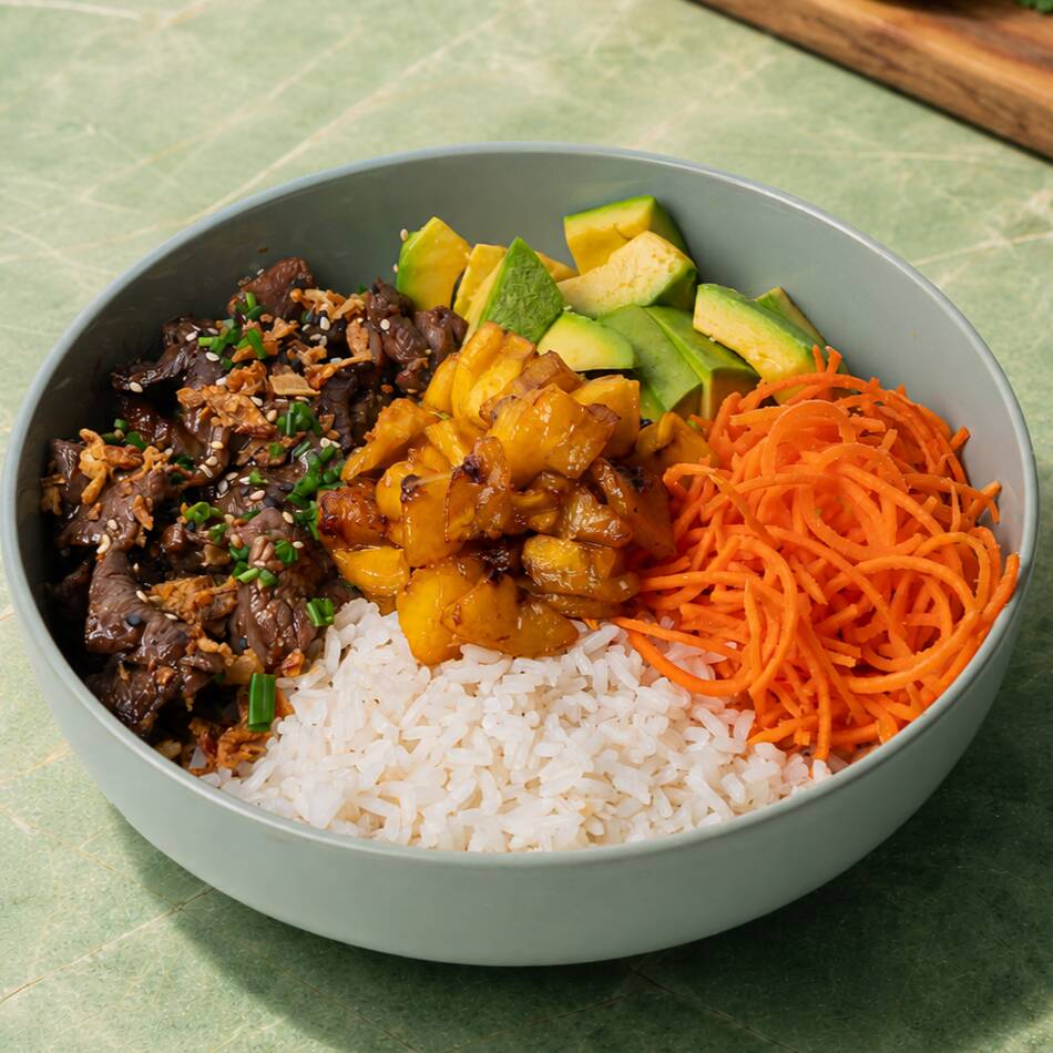 Menú Res Teriyaki Bowl
