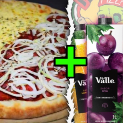 Comprando hoje nossa Pizza média de 6 Fatias Promo, você receberá 1 suco Del Valle 1L nos sabores disponíveis abaixo. | MEGA COMBO acompanha - Pizza 6 fatias Com 4 Sabores promocionais - 1 Suco Del Valle 1L