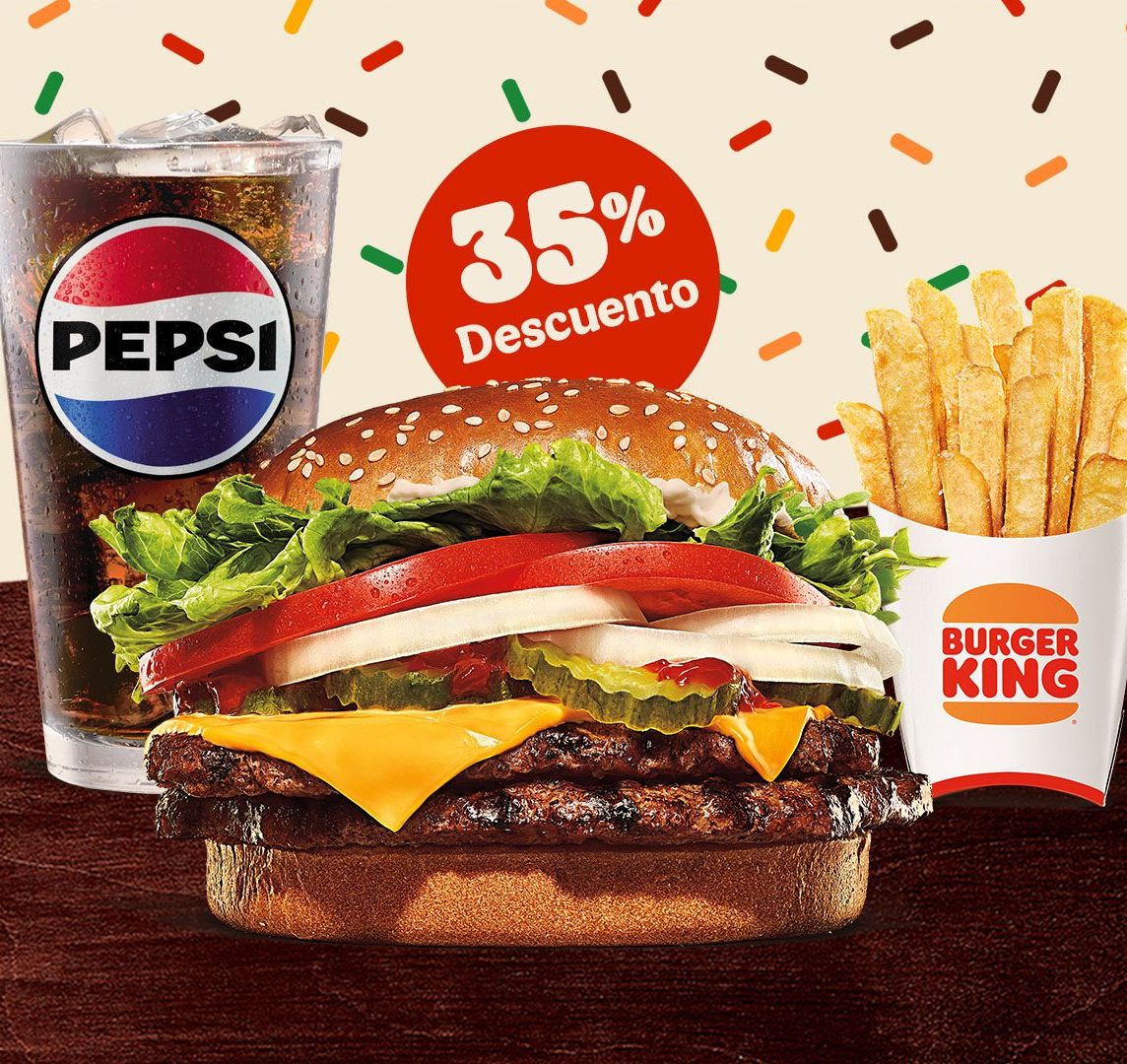 Combo Whopper Doble con Queso