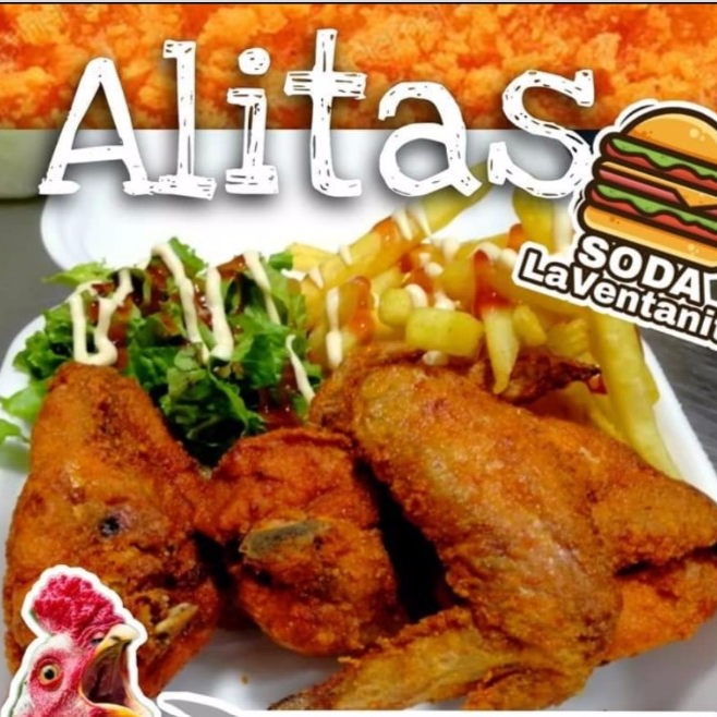 Alitas con papas