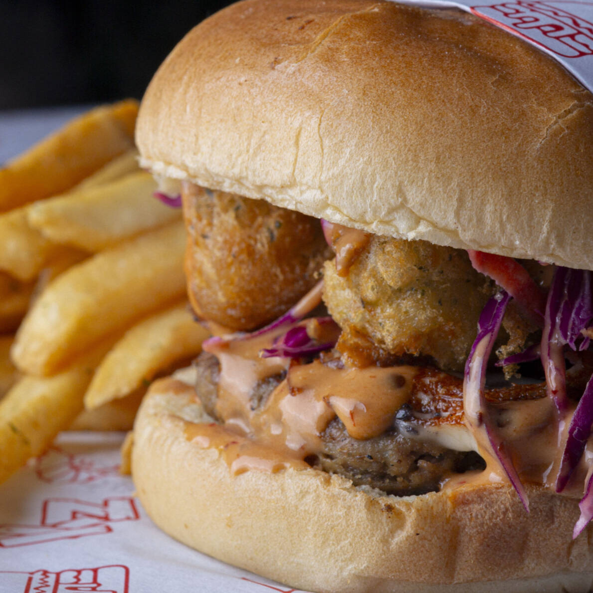 Hamburguesa de Mar y Tierra