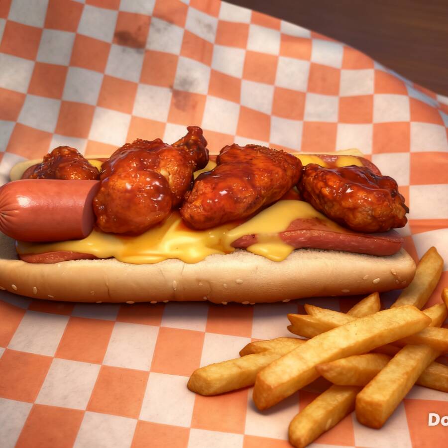 Dogo boneless c/papas
