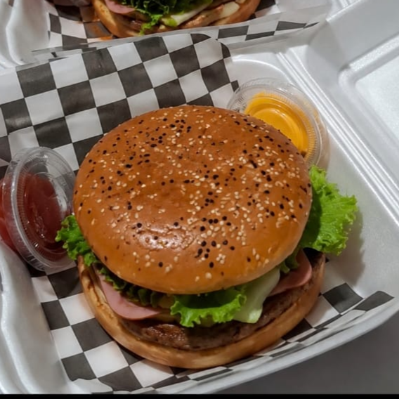 Hamburguesa tocino (sin papas)