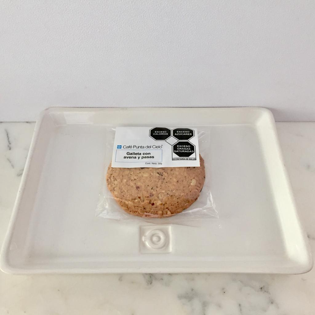 Galleta con Avena y Pasas