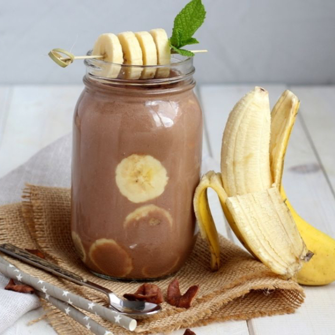1 litro de licuado chocomilk con platano