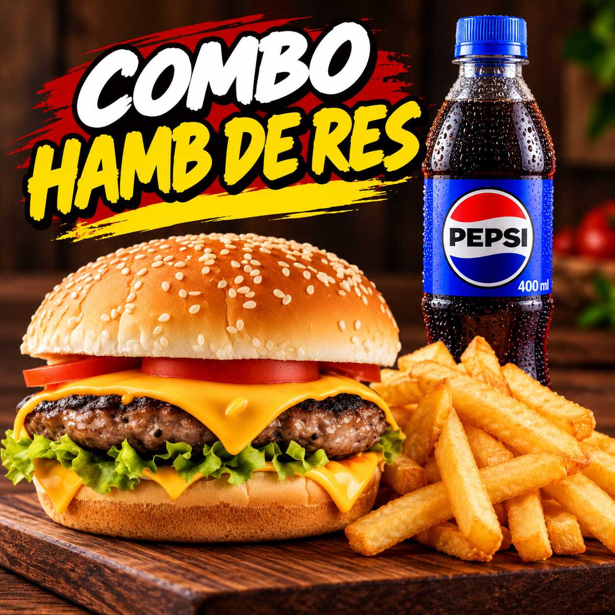 COMBO DE HAMBURGUESA