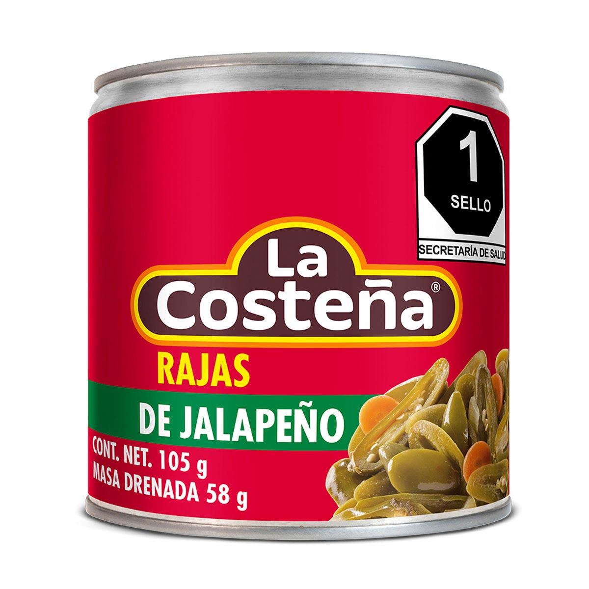Chiles Jalapeños en Rajas La Costeña 105g