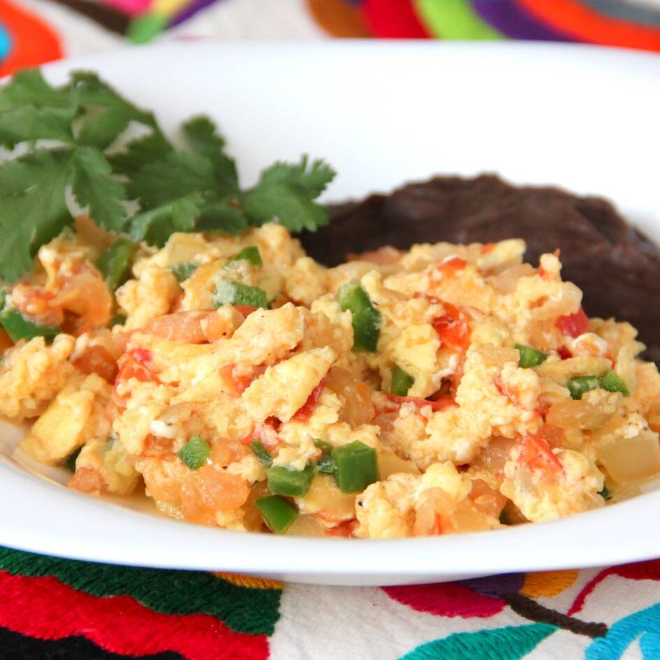Taco de huevo a la mexicana