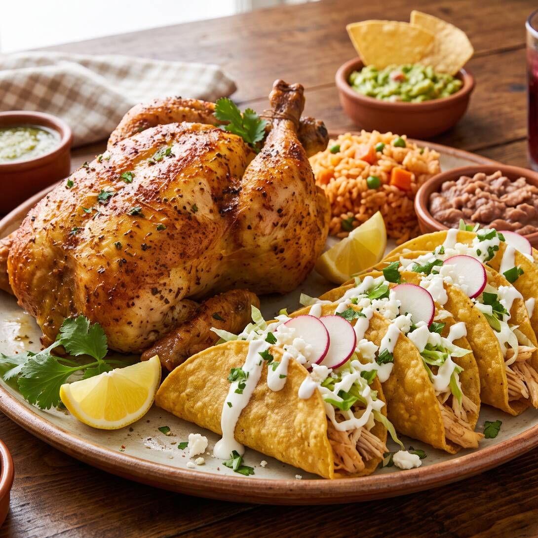 Paquete 1 Pollo con 5 Tacos