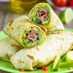 Burro percheron con guacamole