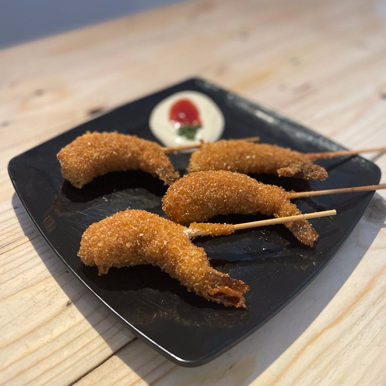 Orden de Brochetas de Camarón con Queso