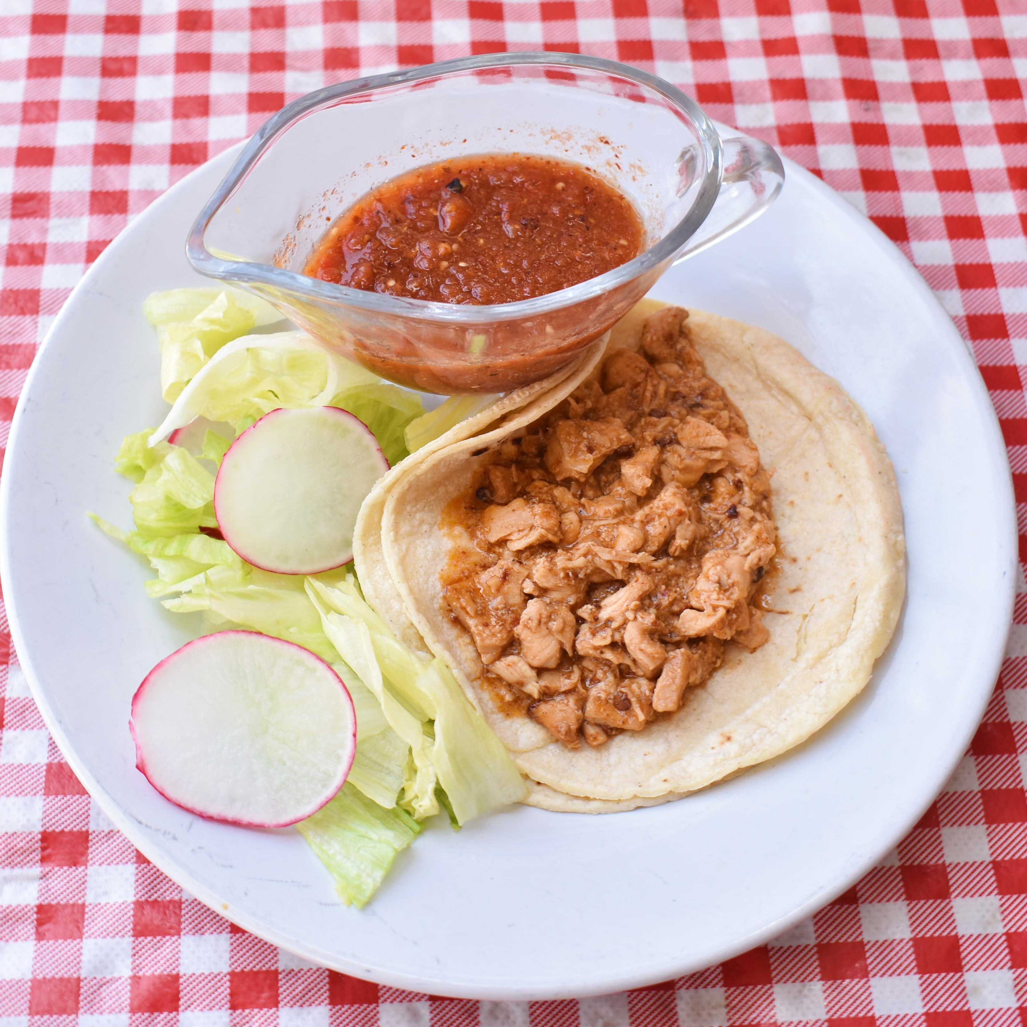 Pollo en Crema de Chipotle ( Taco Sencillo ).