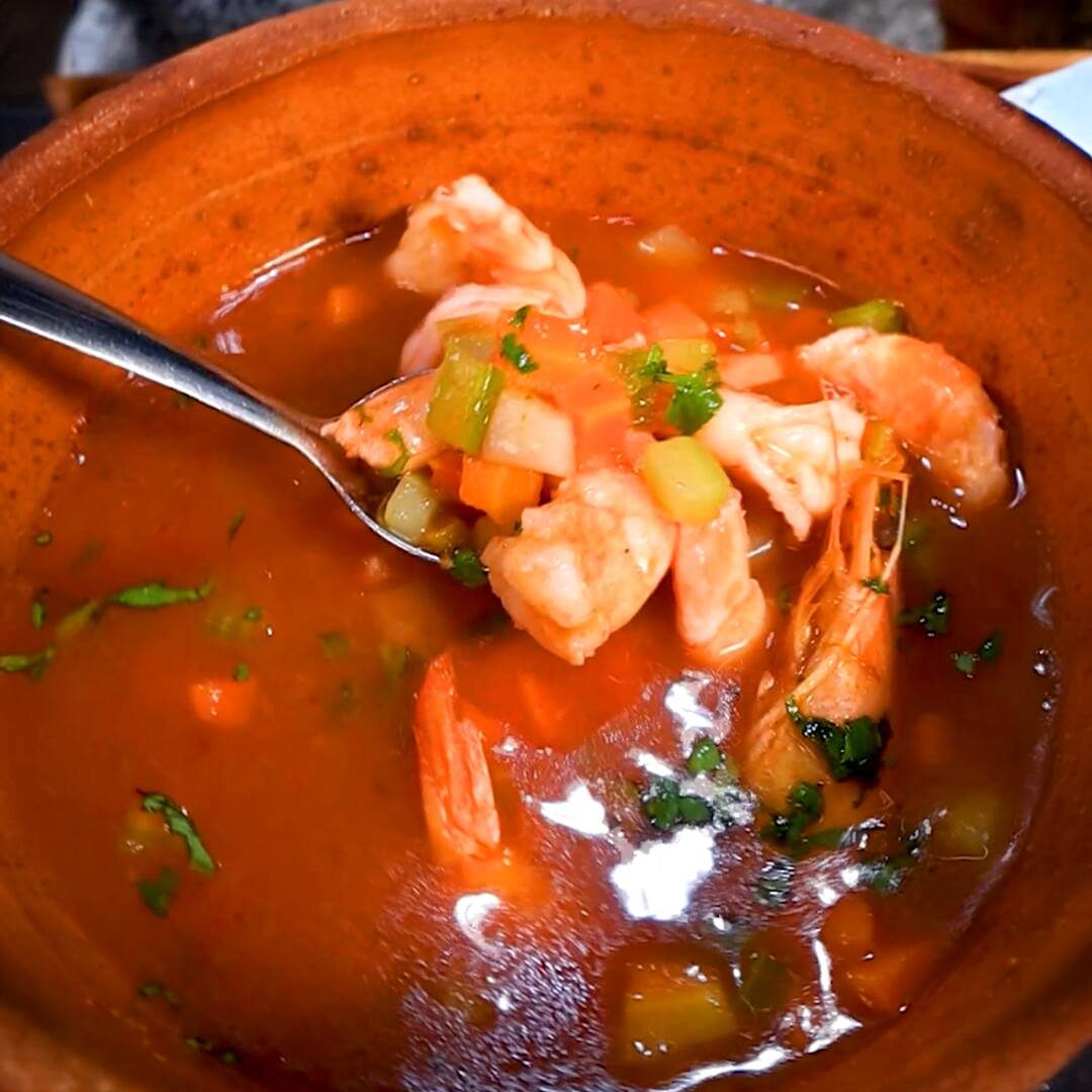 Caldo Camaron Mediano