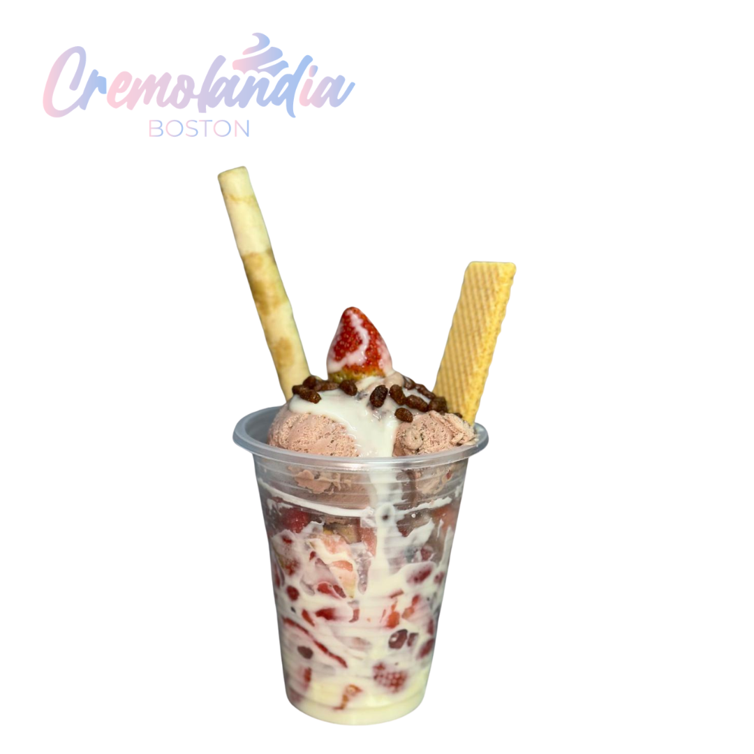 Fresas con Helado Especial