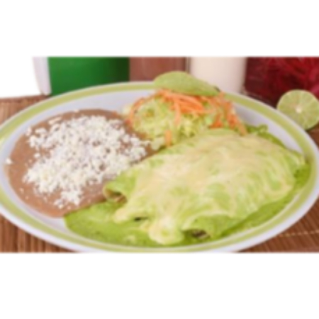 Enchiladas verdes + Bebida