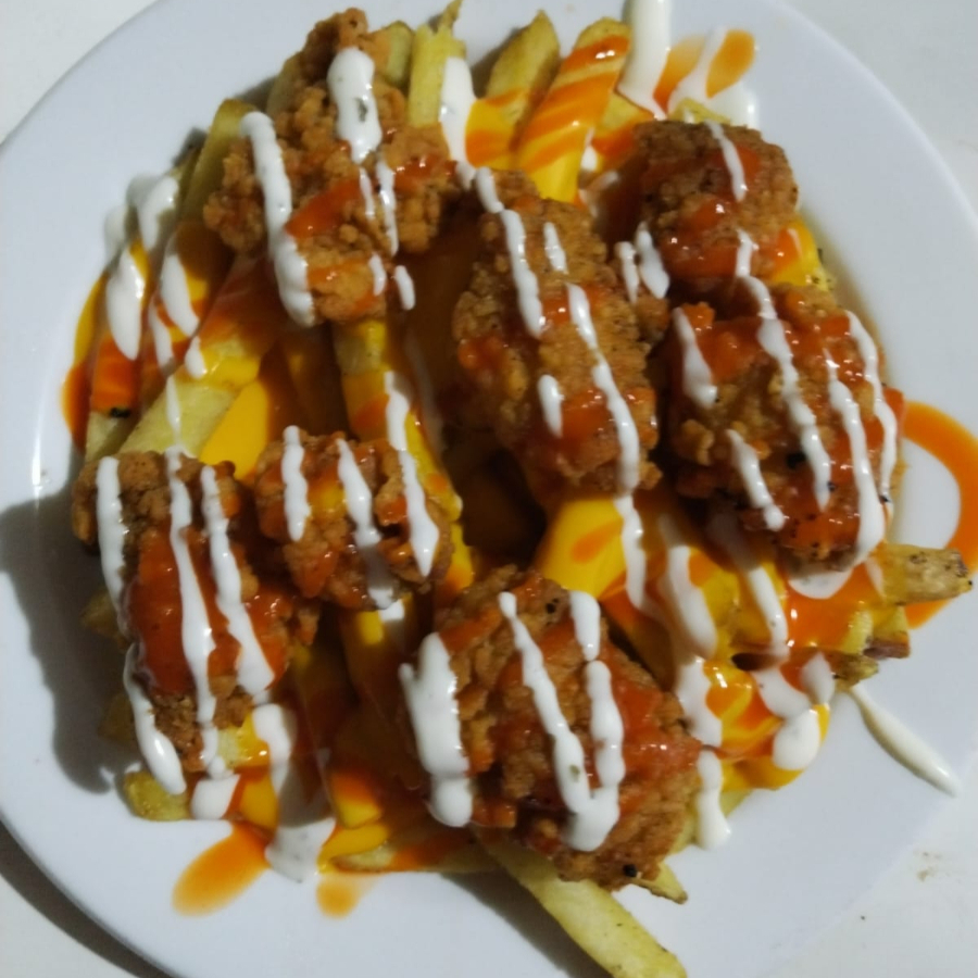 Papas con Boneless 250 ml