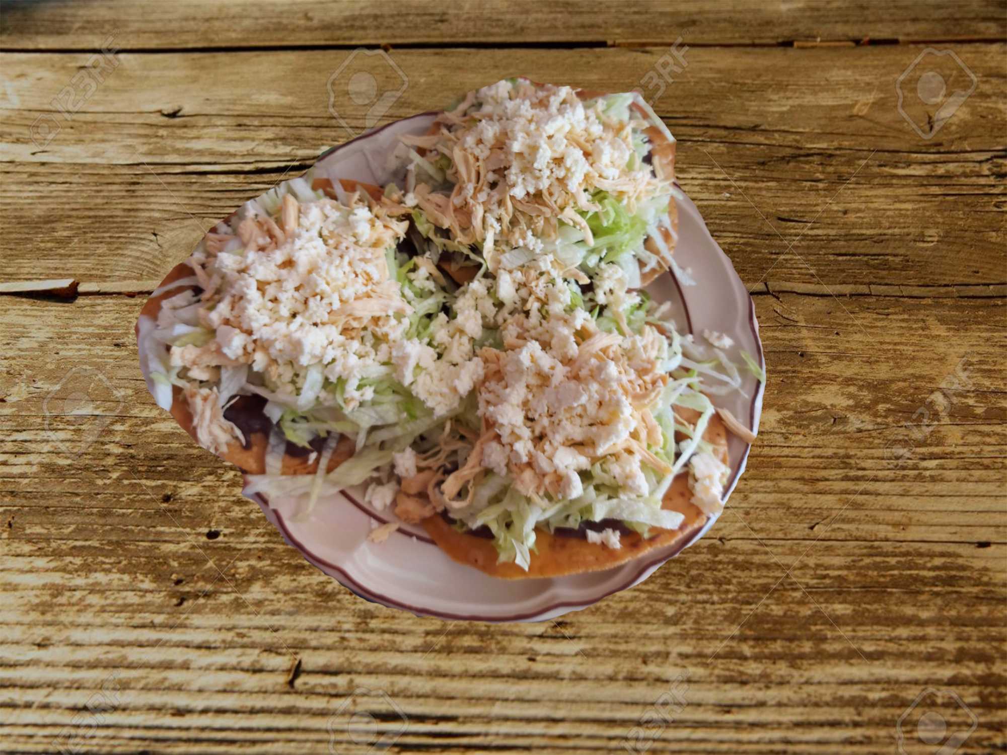 Tostadas de Pollo