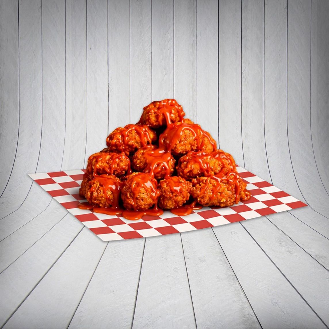 Palomitas de Pollo Bañadas en tu Salsa Favorita