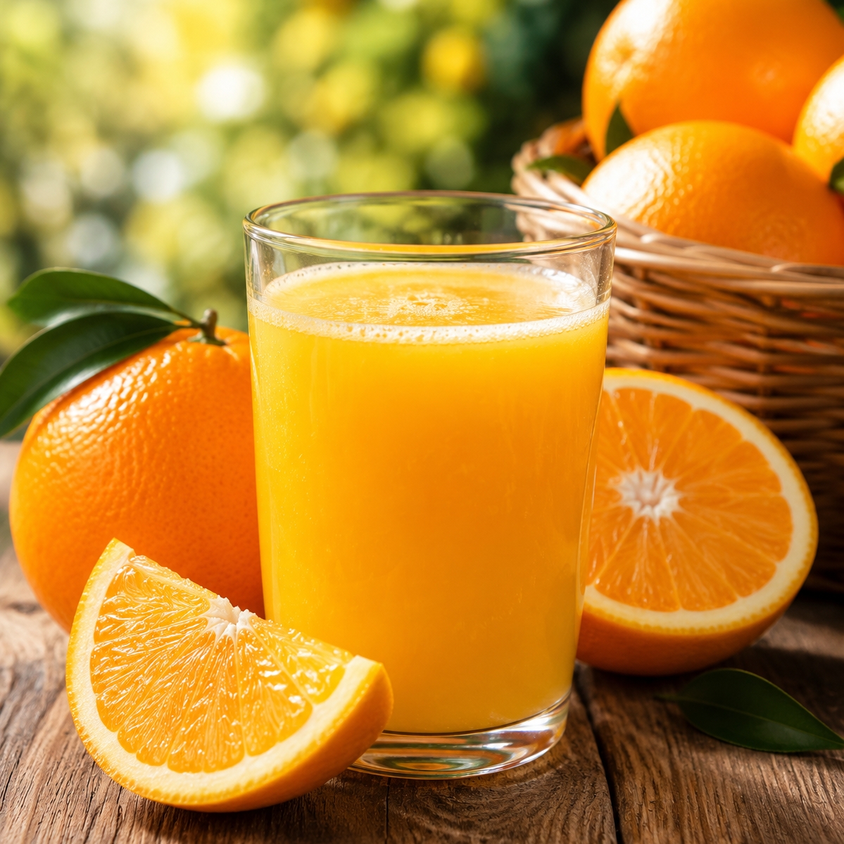 Jugo de naranja natural