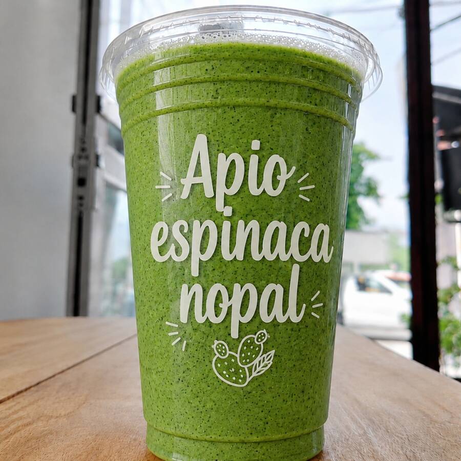 JUGO VERDE APIO, ESPINACA,NOPAL,