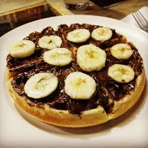 Waffle de NUTELLA y Banano