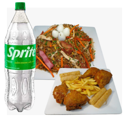 Promo Familar 1 para 4prs + Sprite 1.5lt