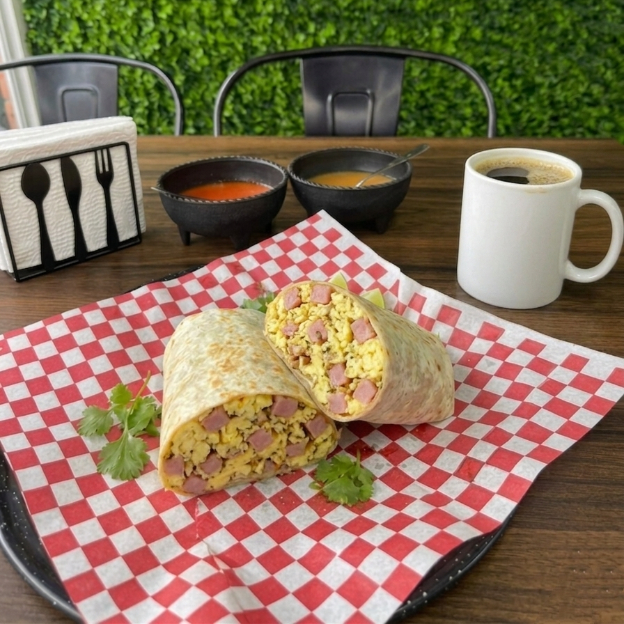 BURRITO DE HUEVITO CON JAMON