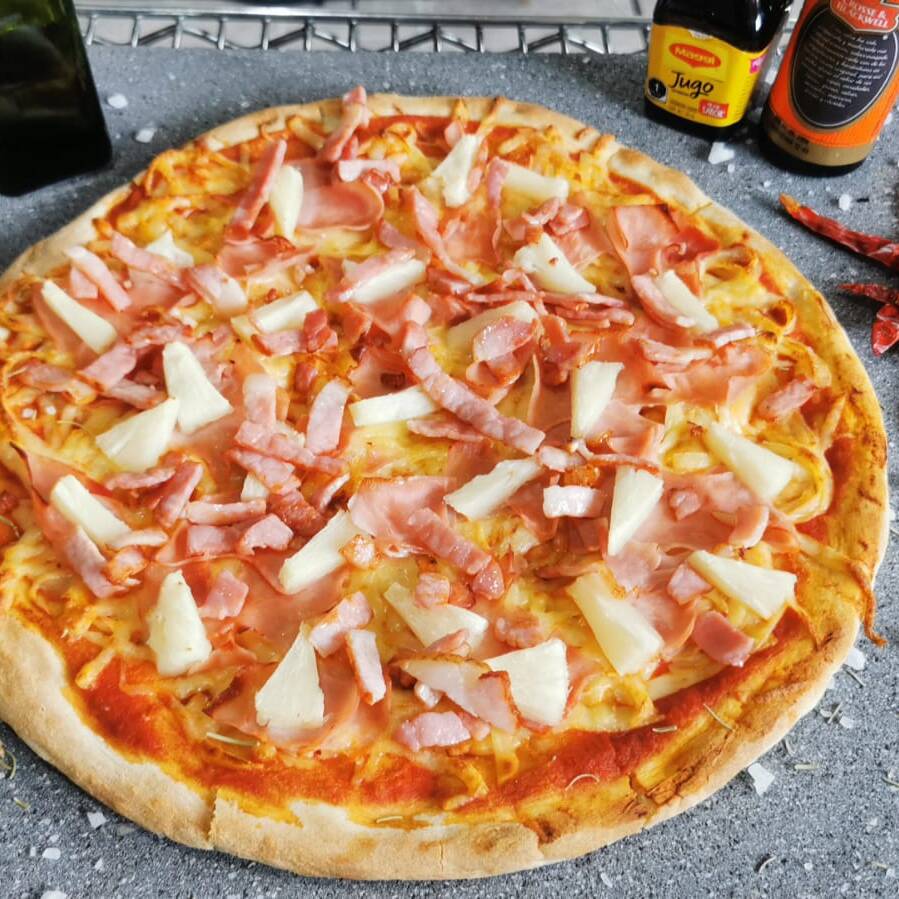 Pizza Hawaiana Grande 8 Rebanadas