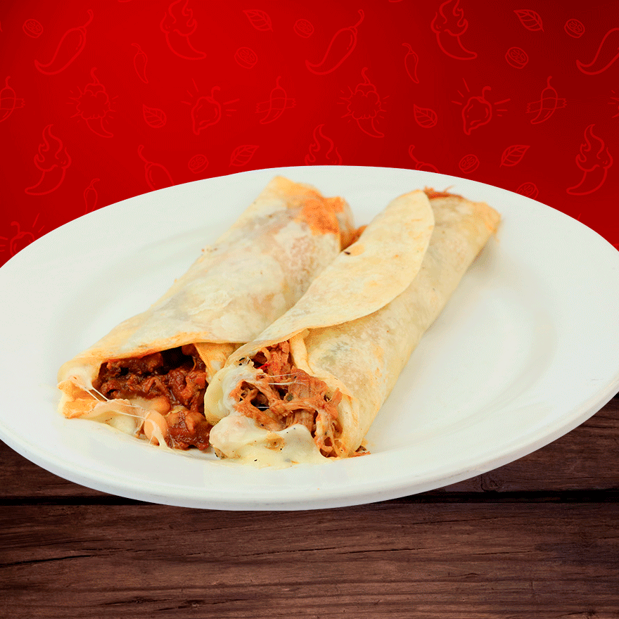 Burrito con Queso y Guisado C