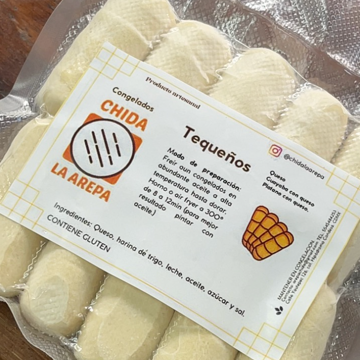 Tequeños de platano y queso 10uni(conge)