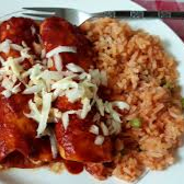 3 Enchiladas con Arroz