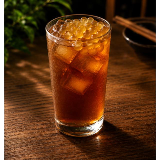 TE NEGRO, LICHI Y PERLAS DE MANZANA