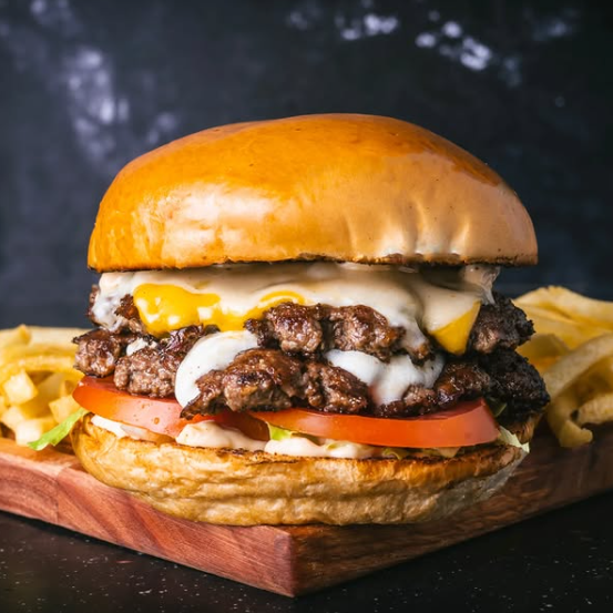 Hamburguesa 3 Quesos