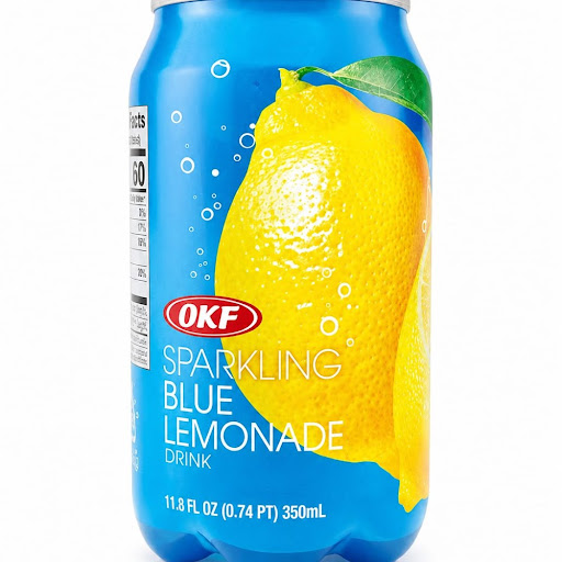 Refresco de limonada azul