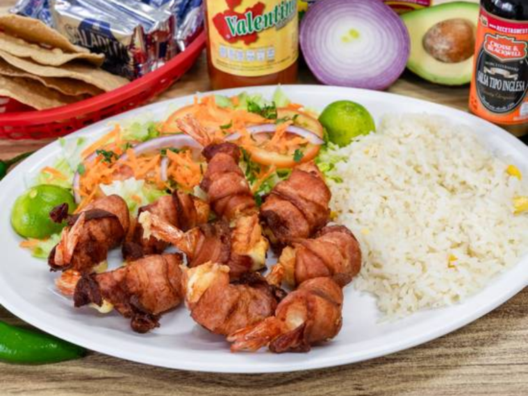 Camarones a la Tocineta