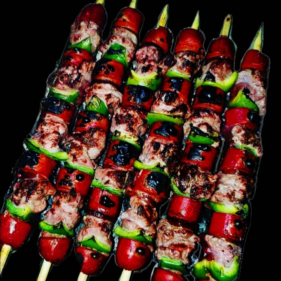 Brocheta DeFajita con Una Quesadilla