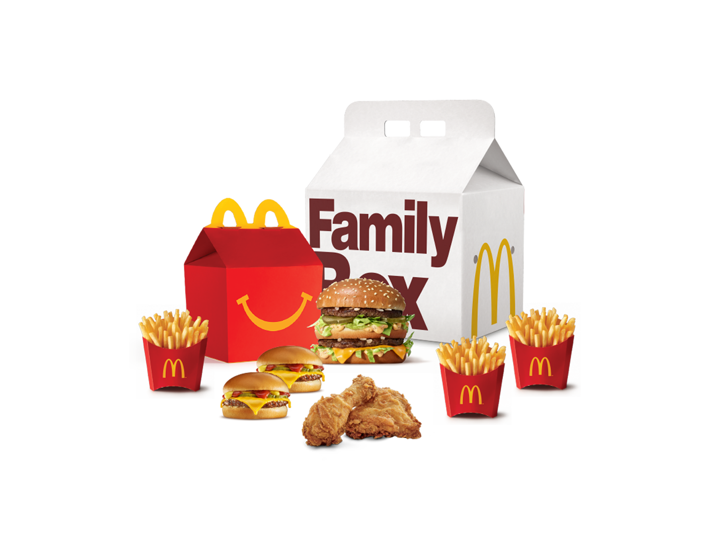 Family Box 3 adultos sin bebidas y 1 niño