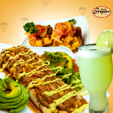 Combo Crepe Cerdo + Patacones + Limonada