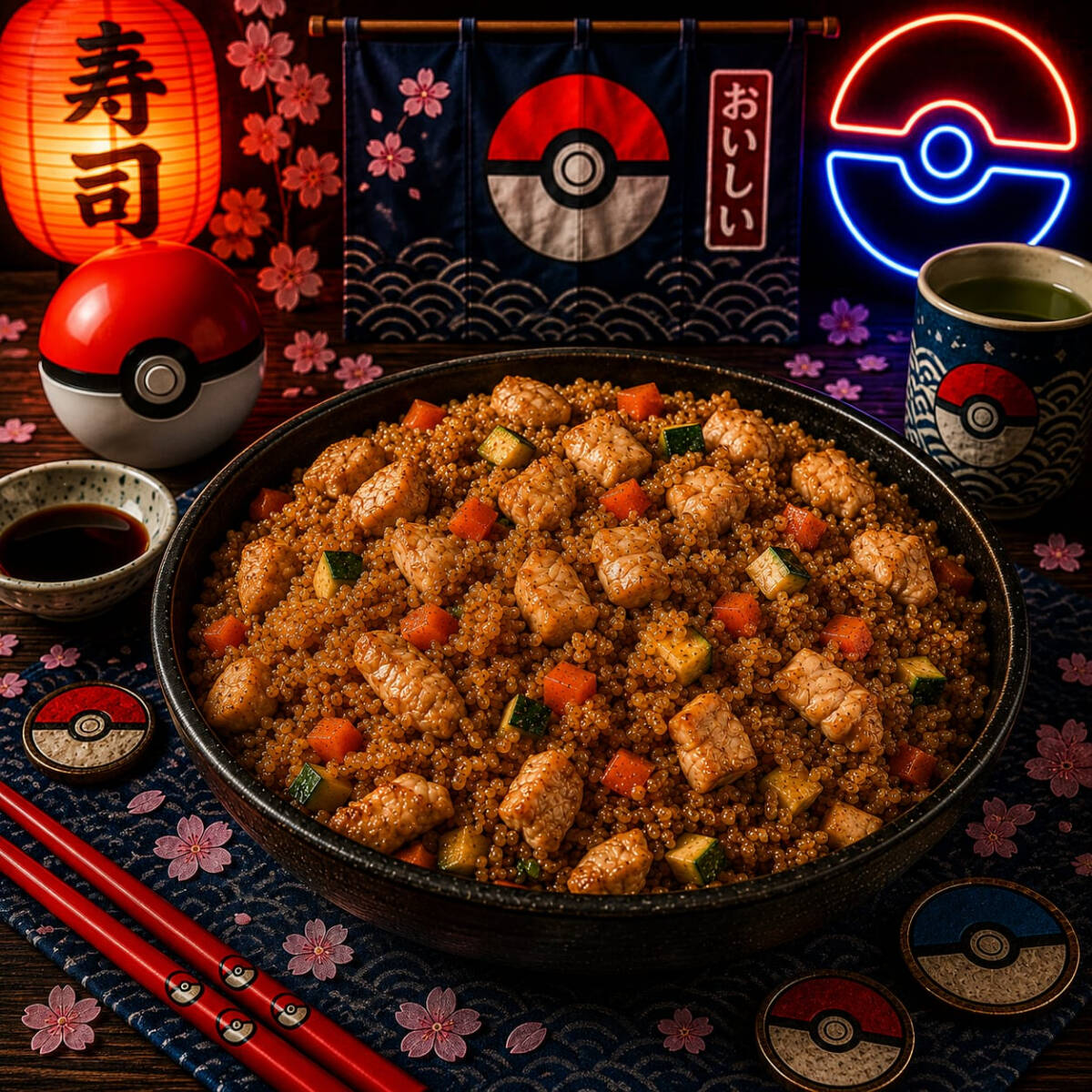 Yakimeshi de pollo
