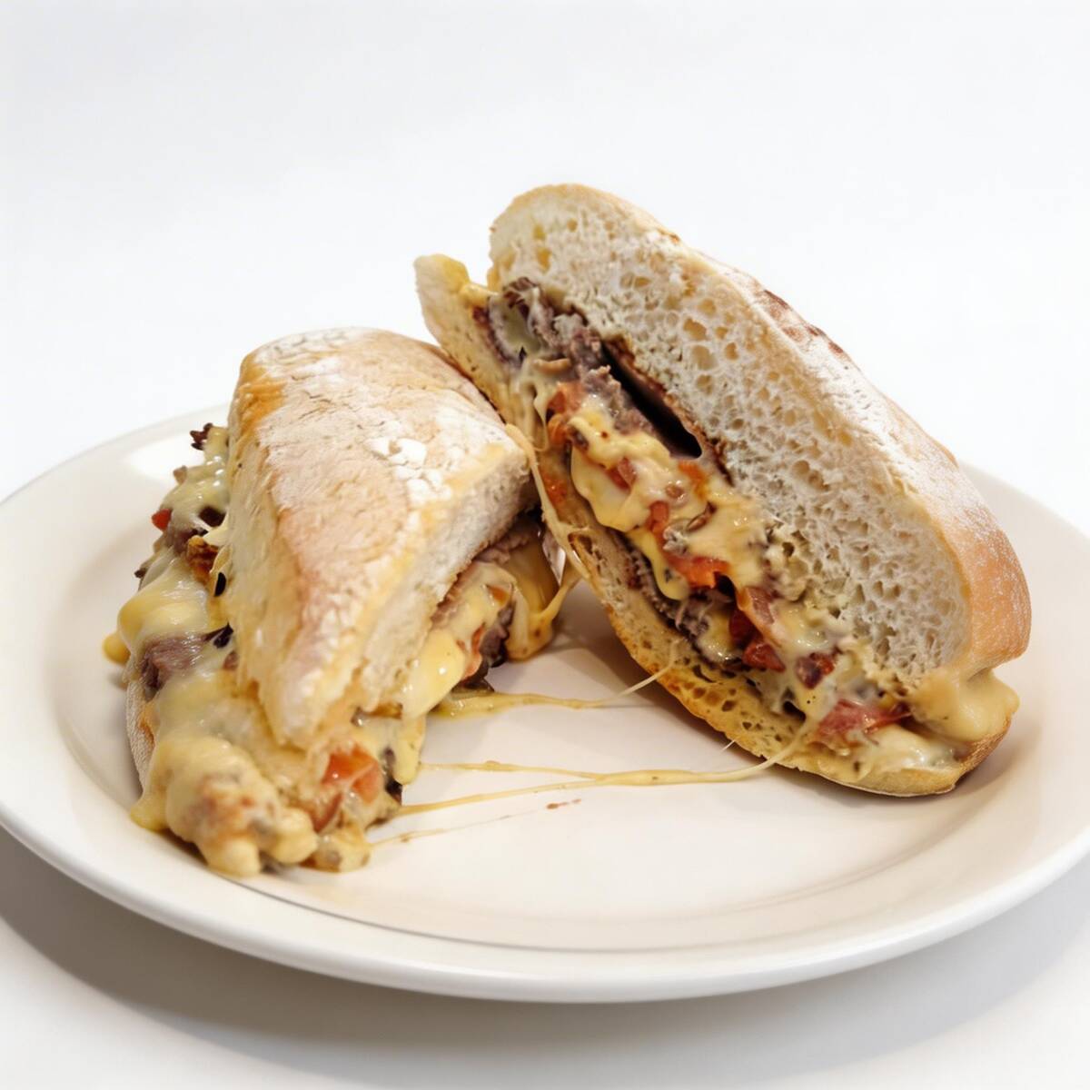 Apresentamos o saboroso Bauru Roanne, uma verdadeira estrela que já brilhou no programa Mais Você da Globo. Prepare-se para se deliciar com deliciosas fatias de roast beef caseiro, cuidadosamente temperadas e suculentas. O queijo prato derretido adiciona uma cremosidade irresistível, enquanto o bacon em fatias crocantes proporciona um toque defumado e irresistível.
Para realçar ainda mais o sabor, incluímos tomate italiano fresco, que traz um frescor vibrante e uma explosão de sabores. E para complementar essa combinação perfeita, nosso molho tártaro é adicionado, com sua combinação única de ingredientes que intensificam o sabor do sanduíche. Uma pitada de orégano finaliza a composição, trazendo um toque aromático e delicioso.
O Bauru Roanne é uma verdadeira estrela entre os sanduíches, tendo sido apresentado no renomado programa Mais Você da Globo. Cada camada de ingredientes foi cuidadosamente selecionada para criar uma combinação equilibrada e repleta de sabor.