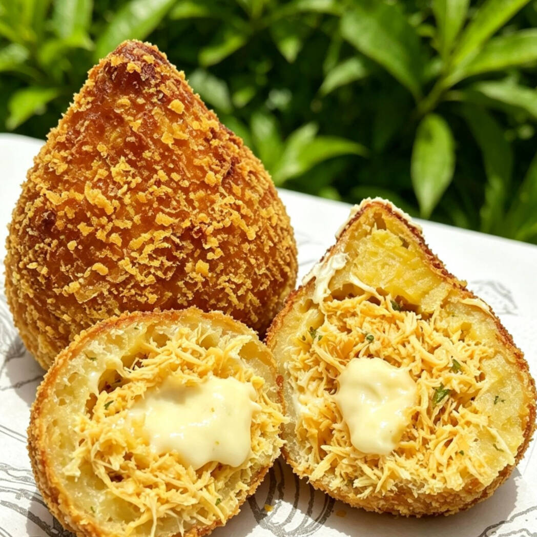 MASSA CROCANTE POR FORA E MACIA POR DENTRO! RECHEIO FARTO DE FRANGO TEMPERADO COM CREAM CHESEE CREMOSO. FEITO NA HORA, DOURADA E DELICIOSA! O SALGADO MAIS AMADO, COM QUALIDADE.