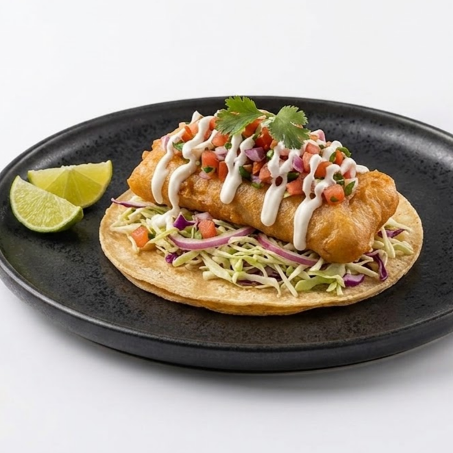 3 Tacos de Pescado Capeado
